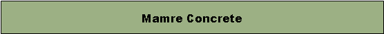 Text Box: Mamre Concrete